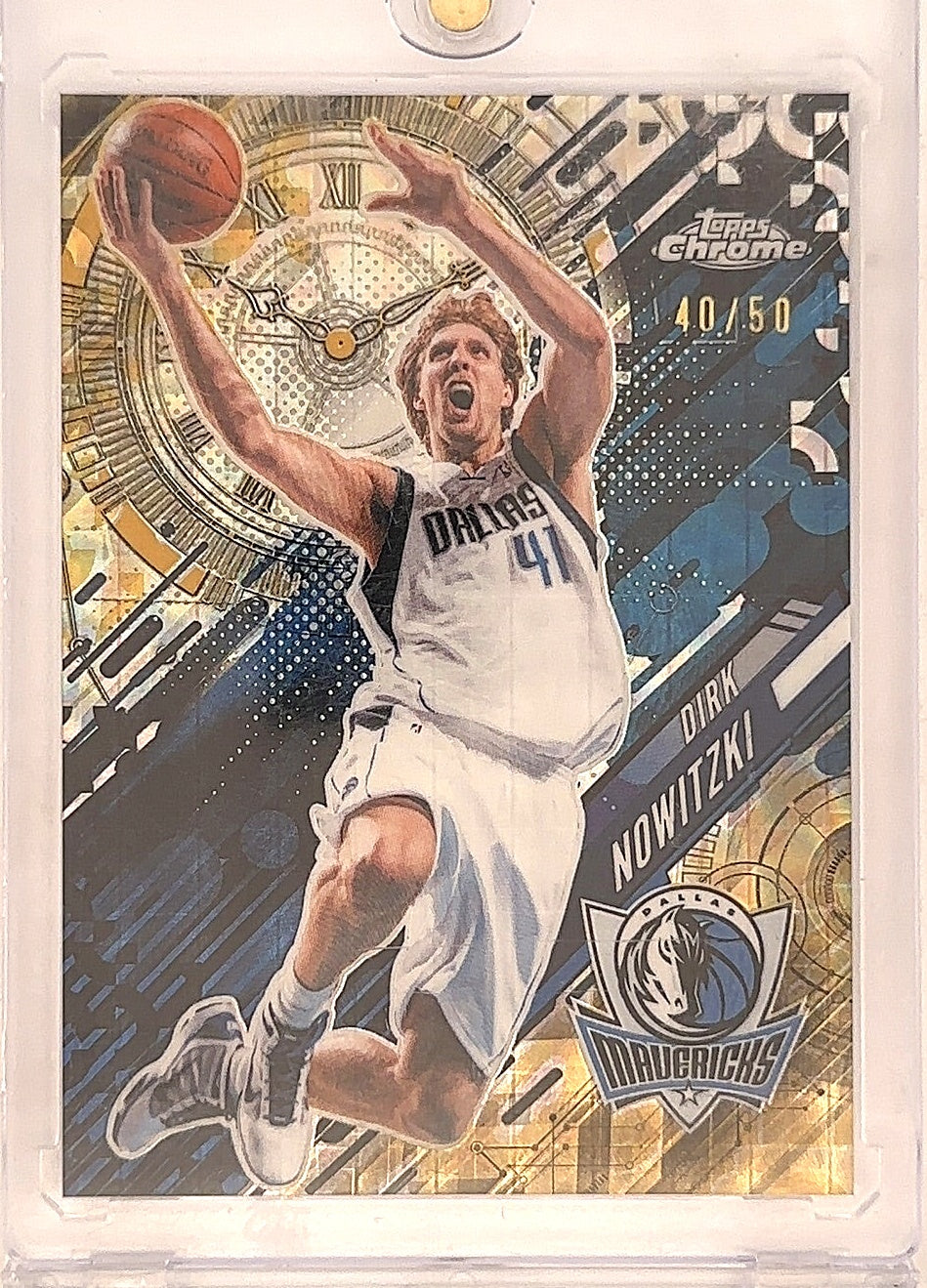 2025 Topps Chrome Update Go Time Dirk Nowitzki [Gold] #GT-7 — front
