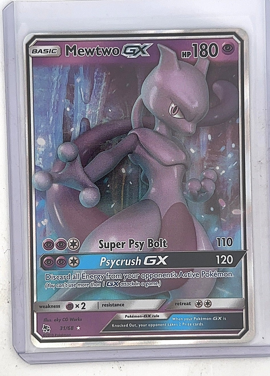 Mewtwo GX #31/68 — front