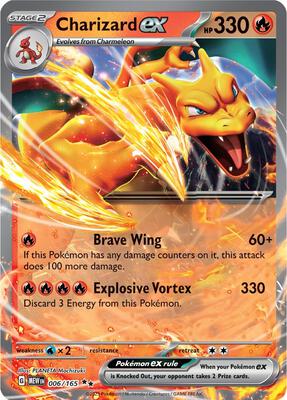 Charizard ex - 006/165 #006/165 — stock