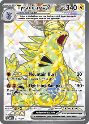 Tyranitar ex - 211/197 #211/197 — stock