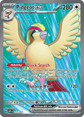 Pidgeot ex - 217/197 #217/197 — stock