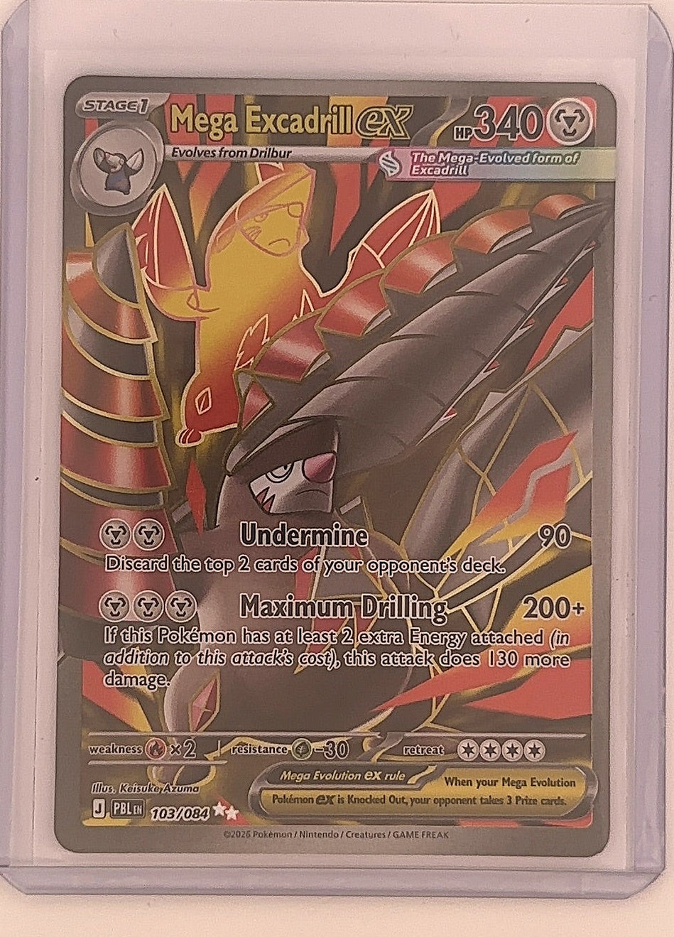 Mega Excadrill ex - 103/084 #103/084 — front