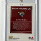 Brian Thomas Jr. RC Uptown Donruss Optic Downtown — back