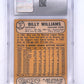 Billy Williams 1968 Topps #37 CGC NM 7 — back