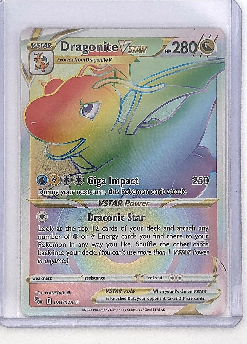Dragonite VSTAR (Secret) #081/078 — front