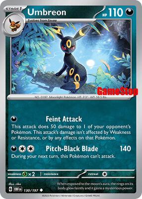 Umbreon - 130/197 (GameStop Exclusive) #130/197 — stock