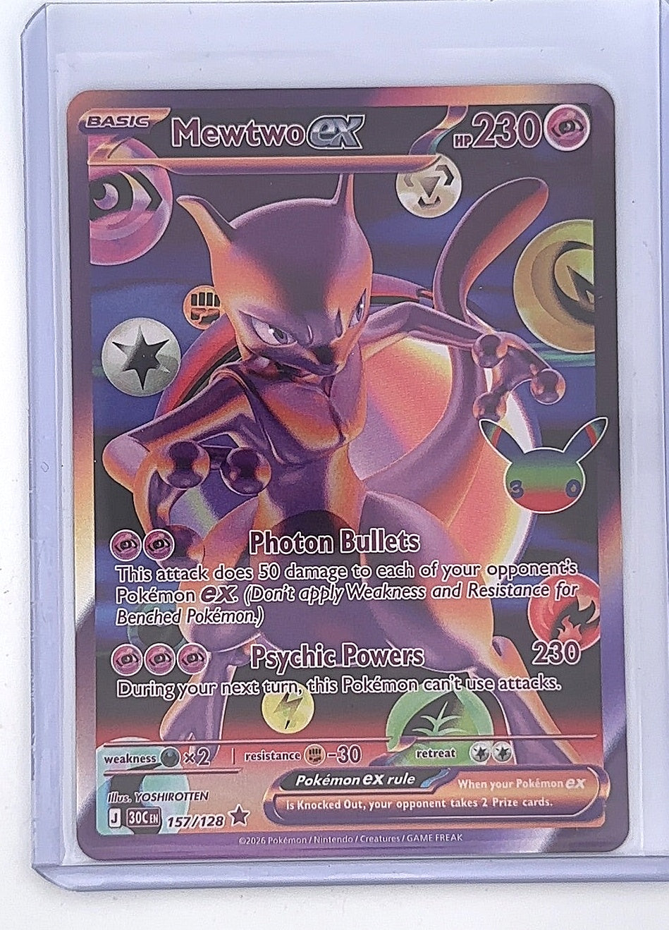 Mewtwo ex - 157/128 #157/128 — front