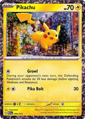 Pikachu #006/015 — stock