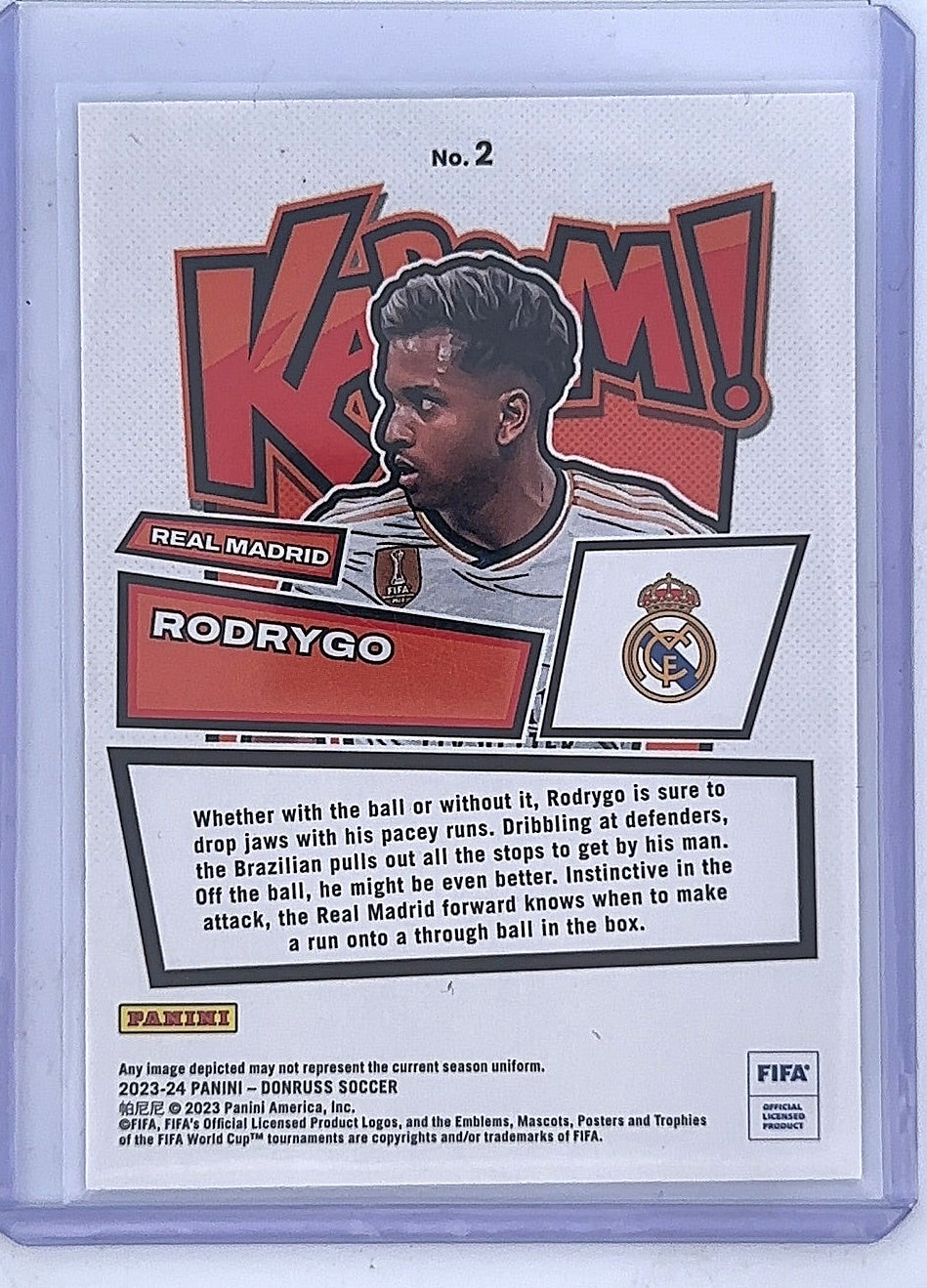 Rodrygo Kaboom #2 — back