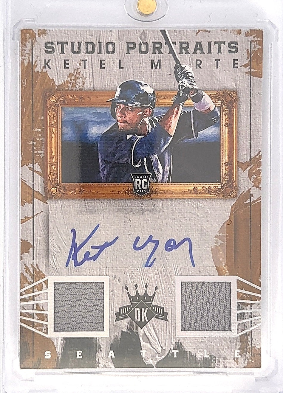 2016 Ketel Marte Panini Diamond Kings Patch Auto /99 #SPS-KM — front
