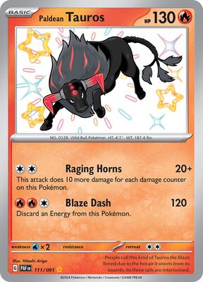 Paldean Tauros - 111/091 #111/091 — stock