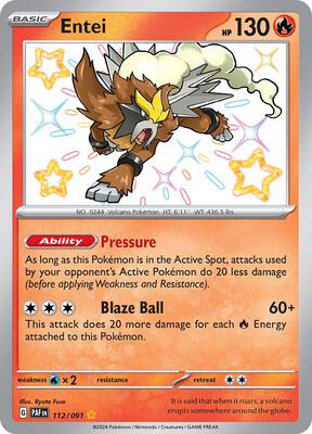 Entei #112/091 — stock