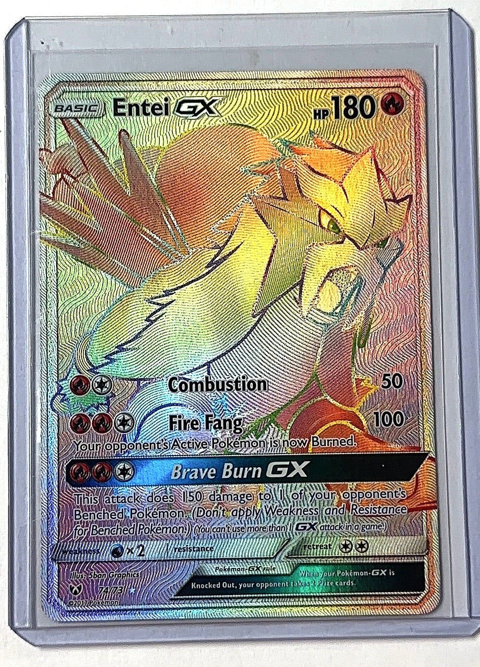 Entei GX (Secret) #74/73 — front