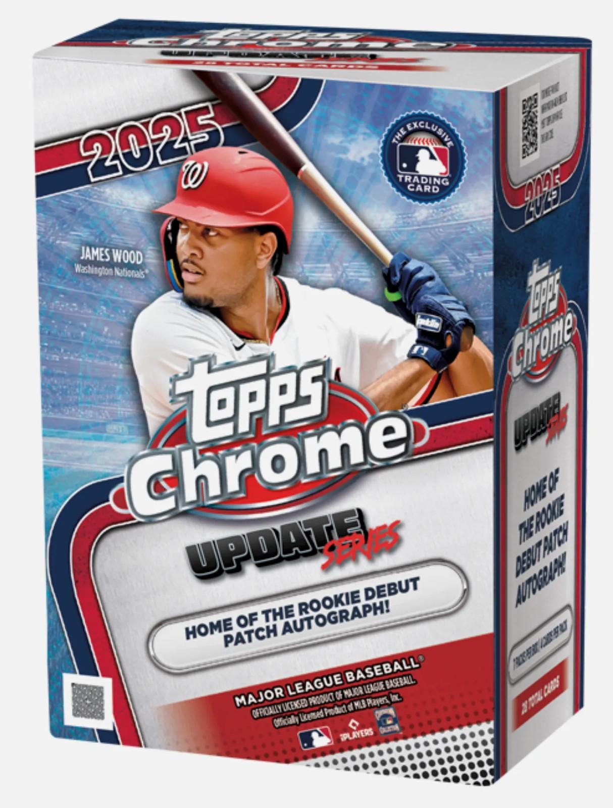 2025 Topps Chrome MLB Baseball Update Series Value Box