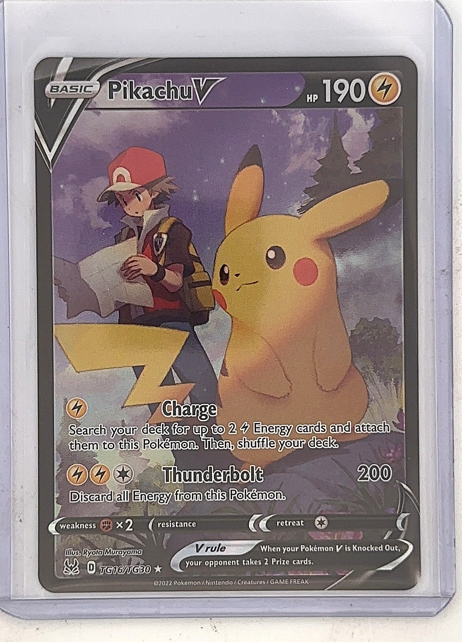 Pikachu V #TG16/TG30 — front