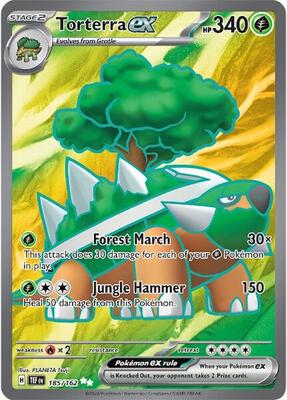 Torterra ex - 185/162 #185/162 — stock