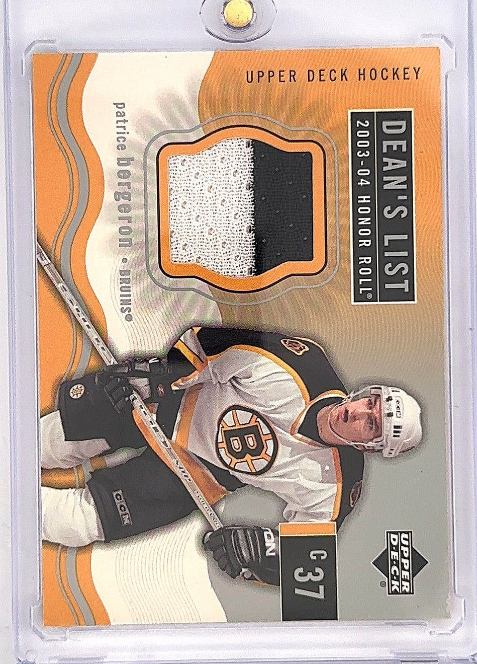 Patrice Bergeron 2003 Honor Roll Patch — front