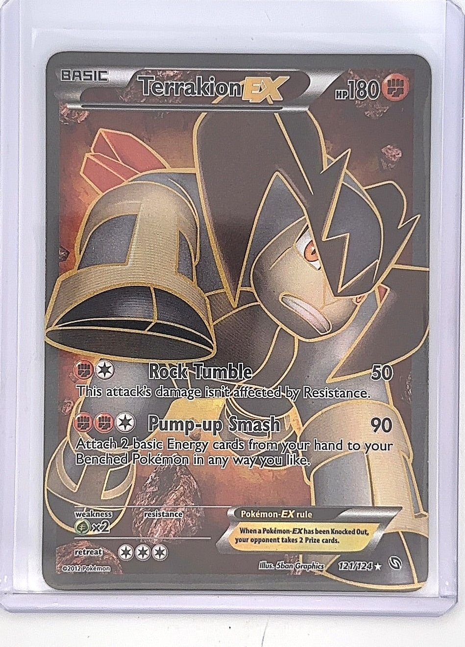 Terrakion EX (121 Full Art) #121/124 — front