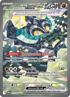 Cornerstone Mask Ogerpon ex - 215/167 #215/167 — stock