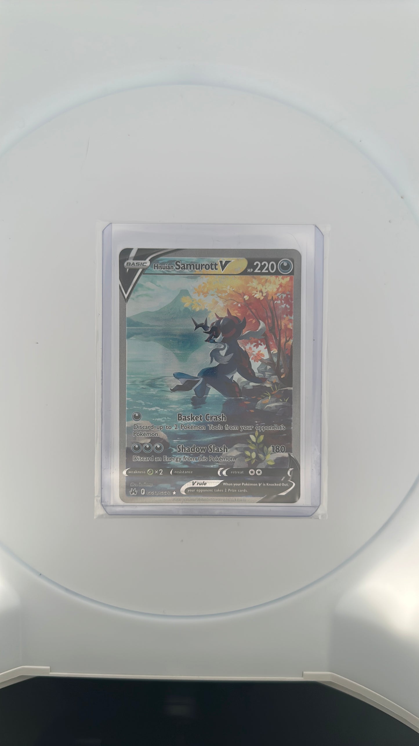 Hisuian Samurott V SWSH: Crown Zenith: Galarian Gallery #GG51/GG70 — front