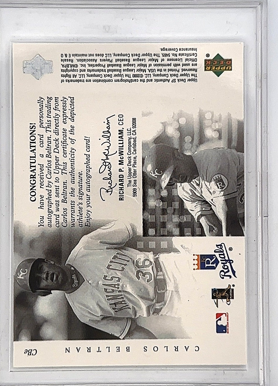 Carlos Beltran Chirohgraphy SP CBe — back