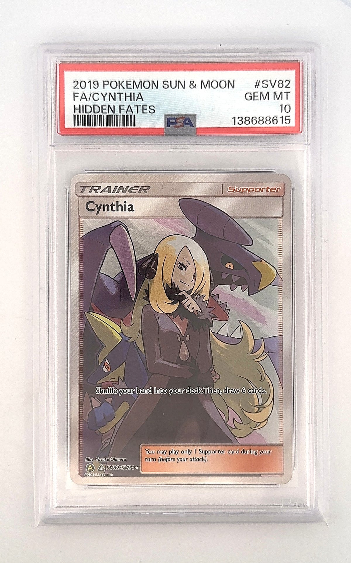 Cynthia #SV82/SV94 PSA GEM MT 10 — front