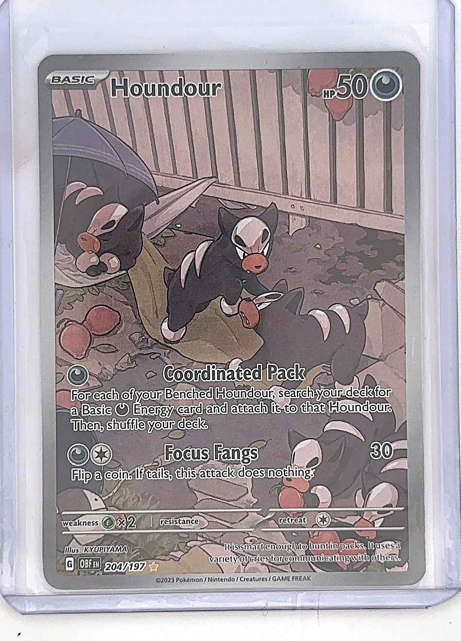 Houndour - 204/197 #204/197 — front