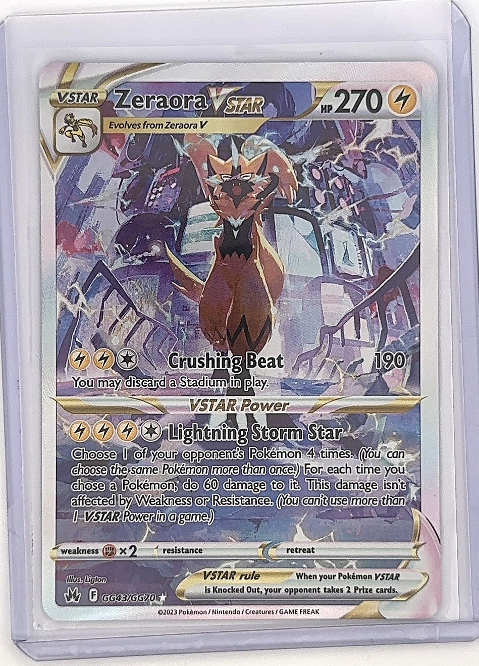 Zeraora VSTAR #GG43/GG70 — front