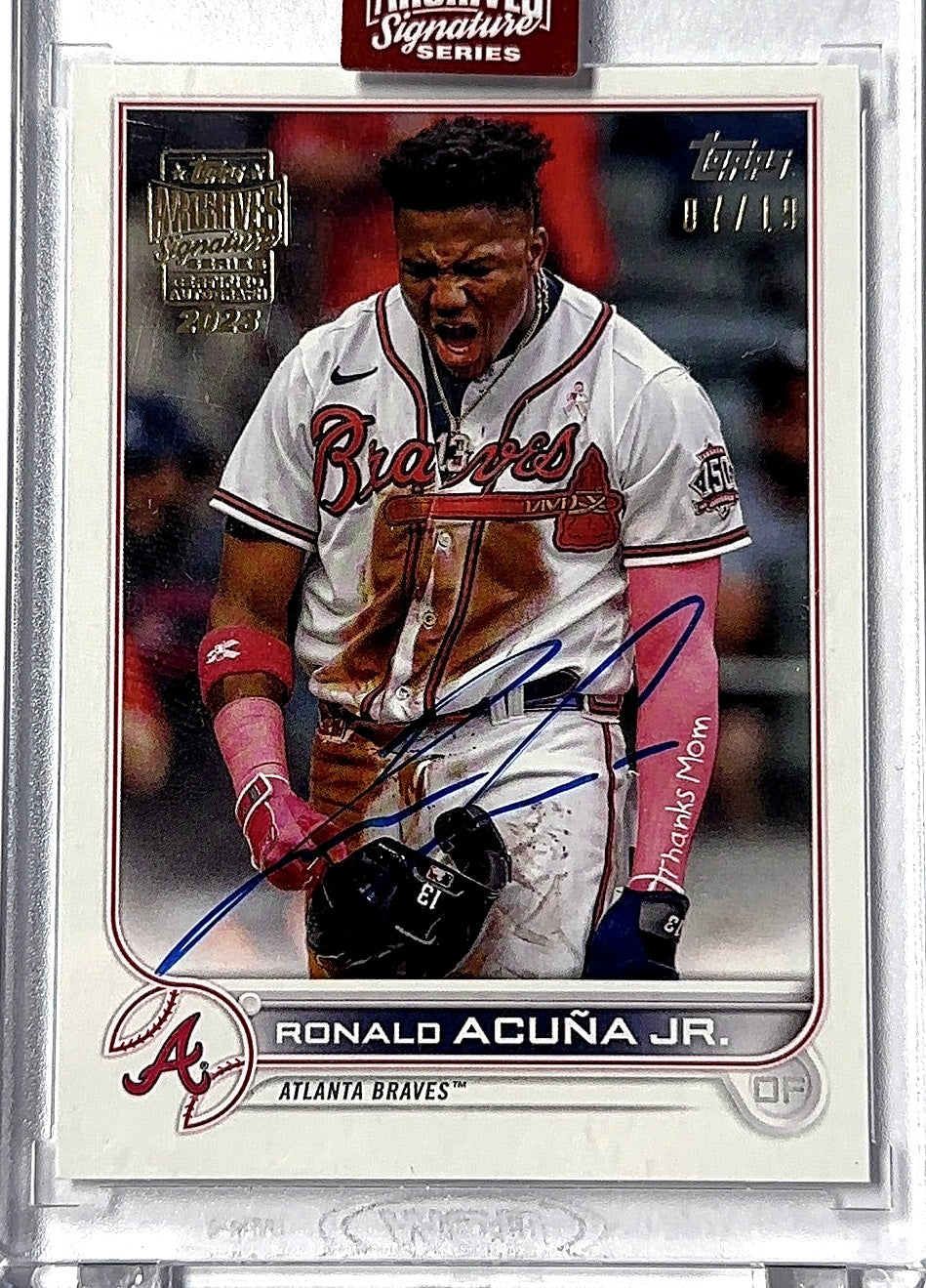 2025 Topps Archives Signature Series Ronald Acuna Jr. AUTO /19 — front