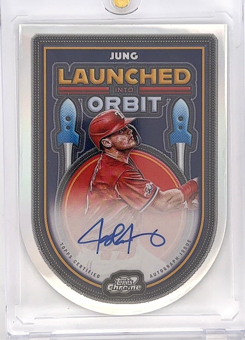 2025 Topps Cosmic Chrome Launched Into Orbit Autograph Josh Jung #LIOA-JJ — front