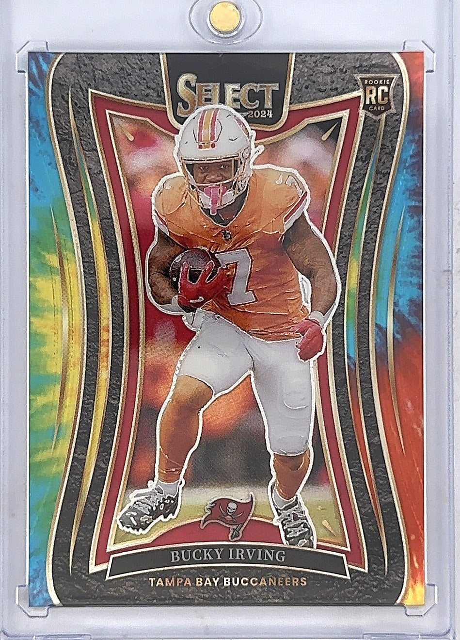 2024 Panini Select Bucky Irving [Tie-Dye Prizm] #313 — front