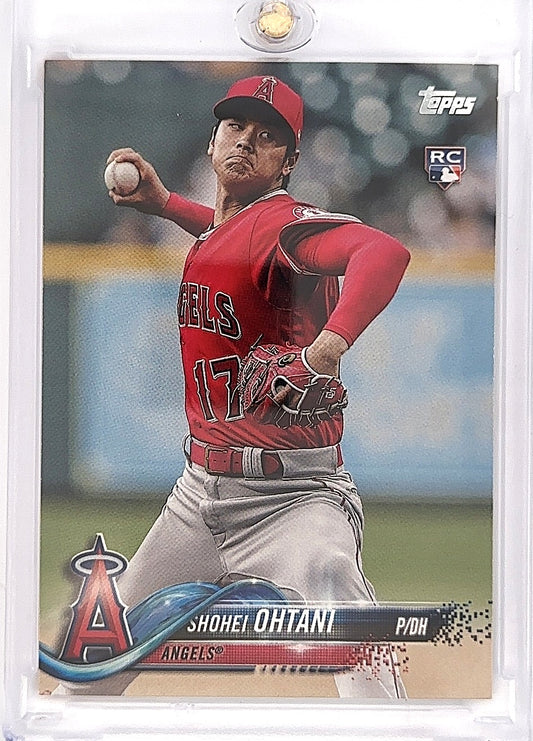 2018 Topps Update Shohei Ohtani [Pitching Red Jersey] #US1 — front