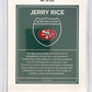 Jerry Rice Downtown Optic #D-20 — back