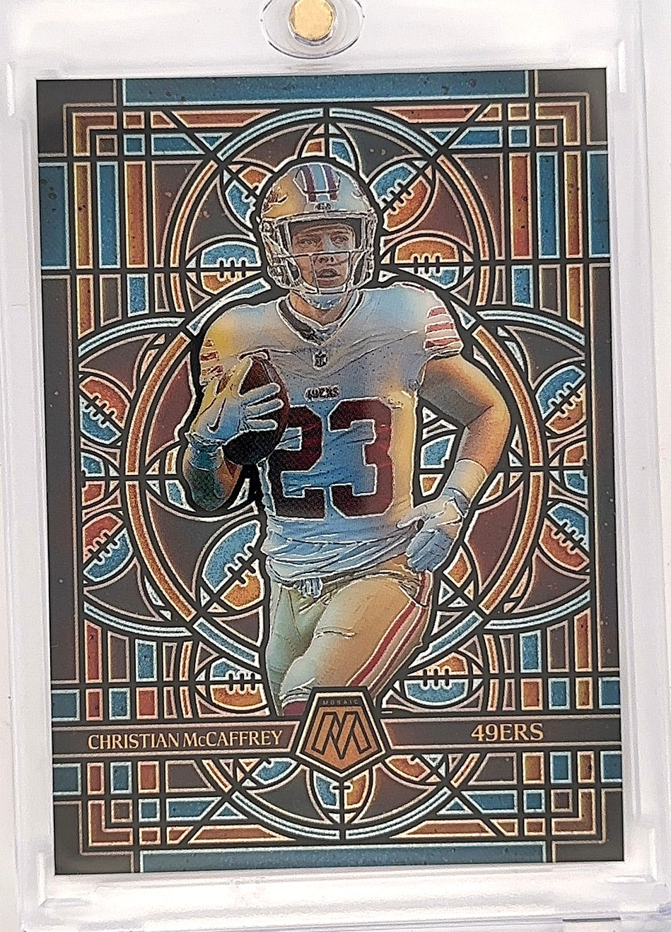 2025 Panini Mosaic Stained Glass Christian McCaffrey #22 — front