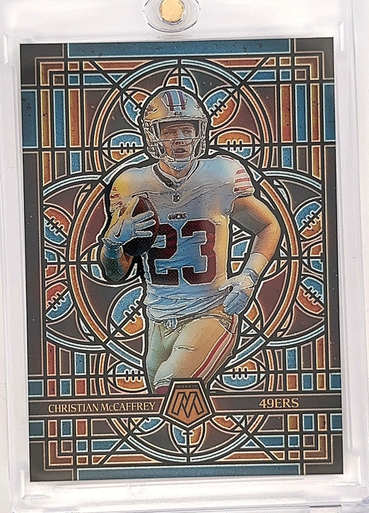 2025 Panini Mosaic Stained Glass Christian McCaffrey #22 — front