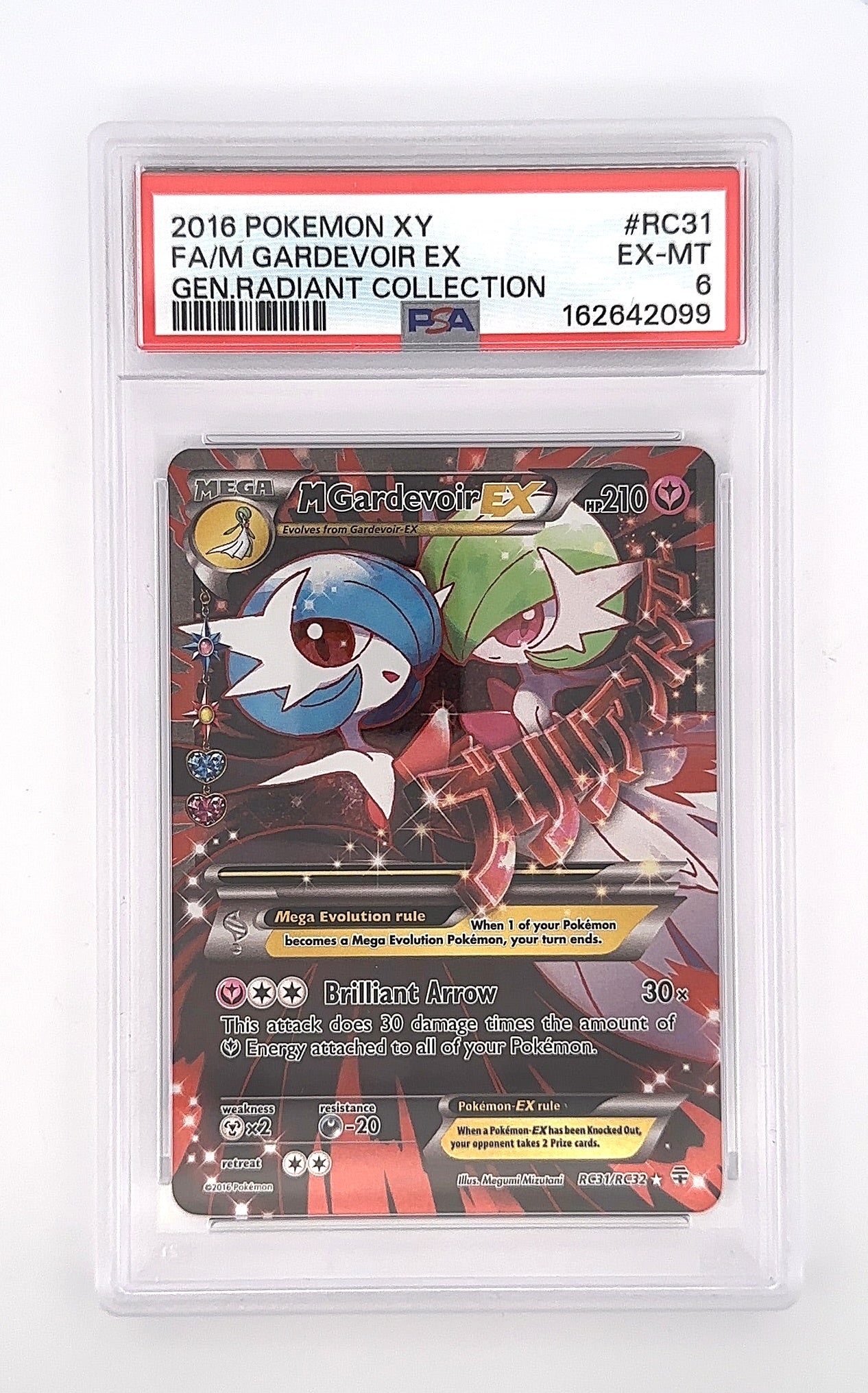M Gardevoir EX (Full Art) #RC31/RC32 PSA EX-MT 6 — front