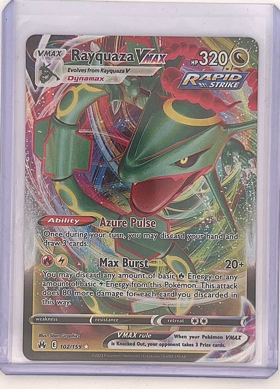 Rayquaza VMAX (102) #102/159 — front