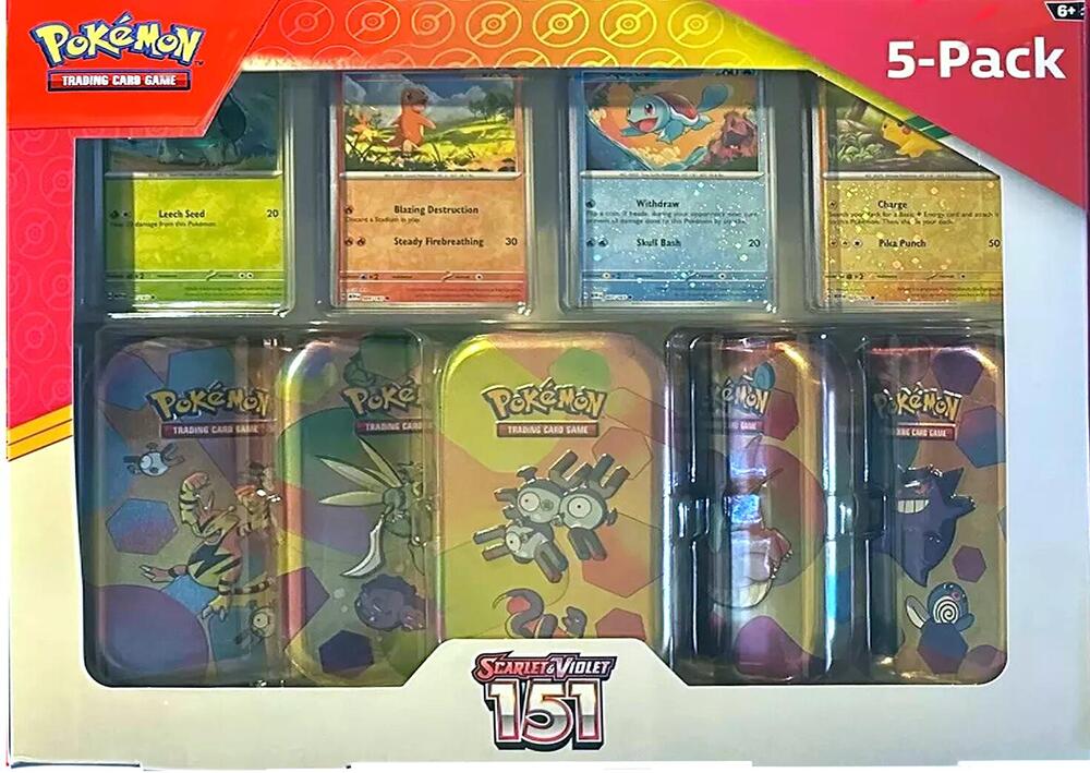 Costco Pokemon Scarlet & Violet 151 Mini Tin 5-pack