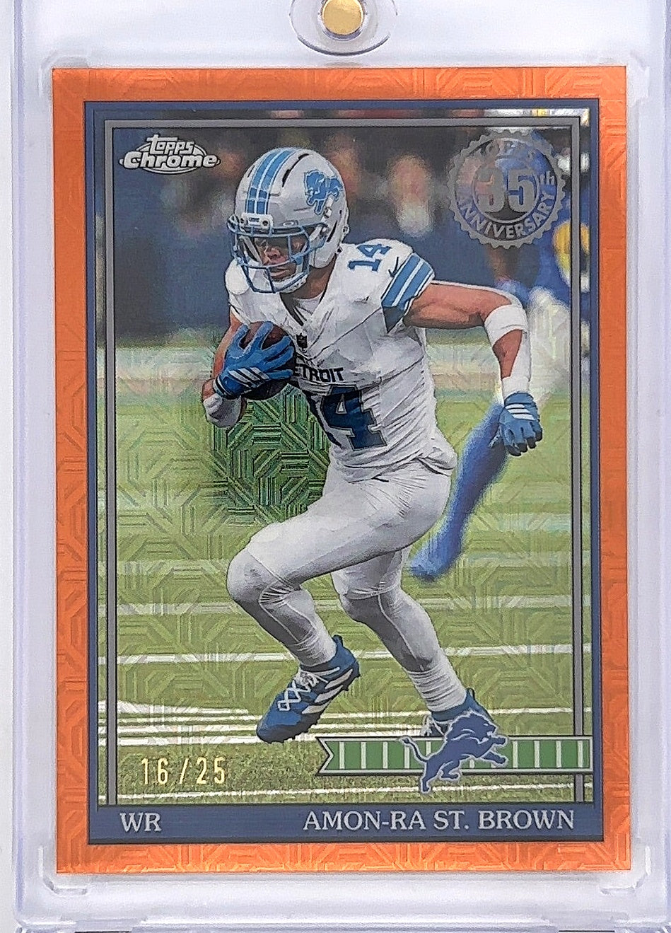 2026 Topps Flagship 1991 Chrome Amon-Ra St. Brown [Orange] #91TC-36 — front