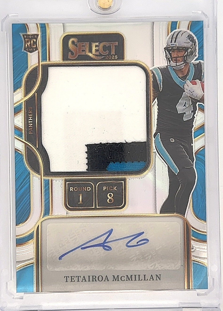 2025 Select Tetairoa McMillan Prime Selection [Blue] Patch Auto /199 — front
