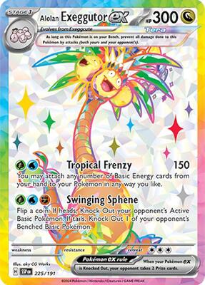 Alolan Exeggutor ex - 225/191 #225/191 — stock