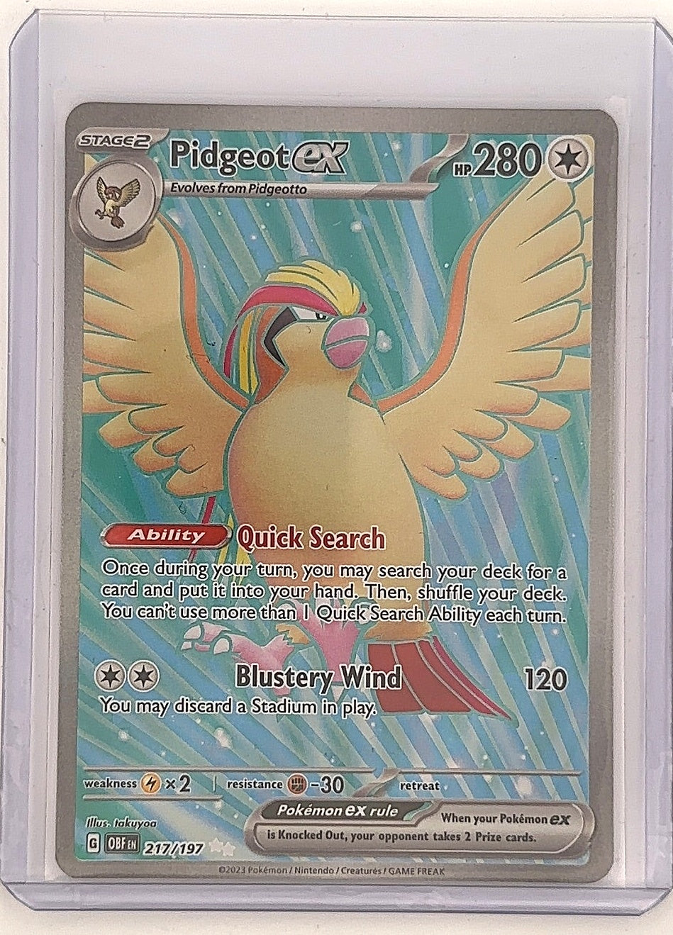 Pidgeot ex - 217/197 #217/197 — front
