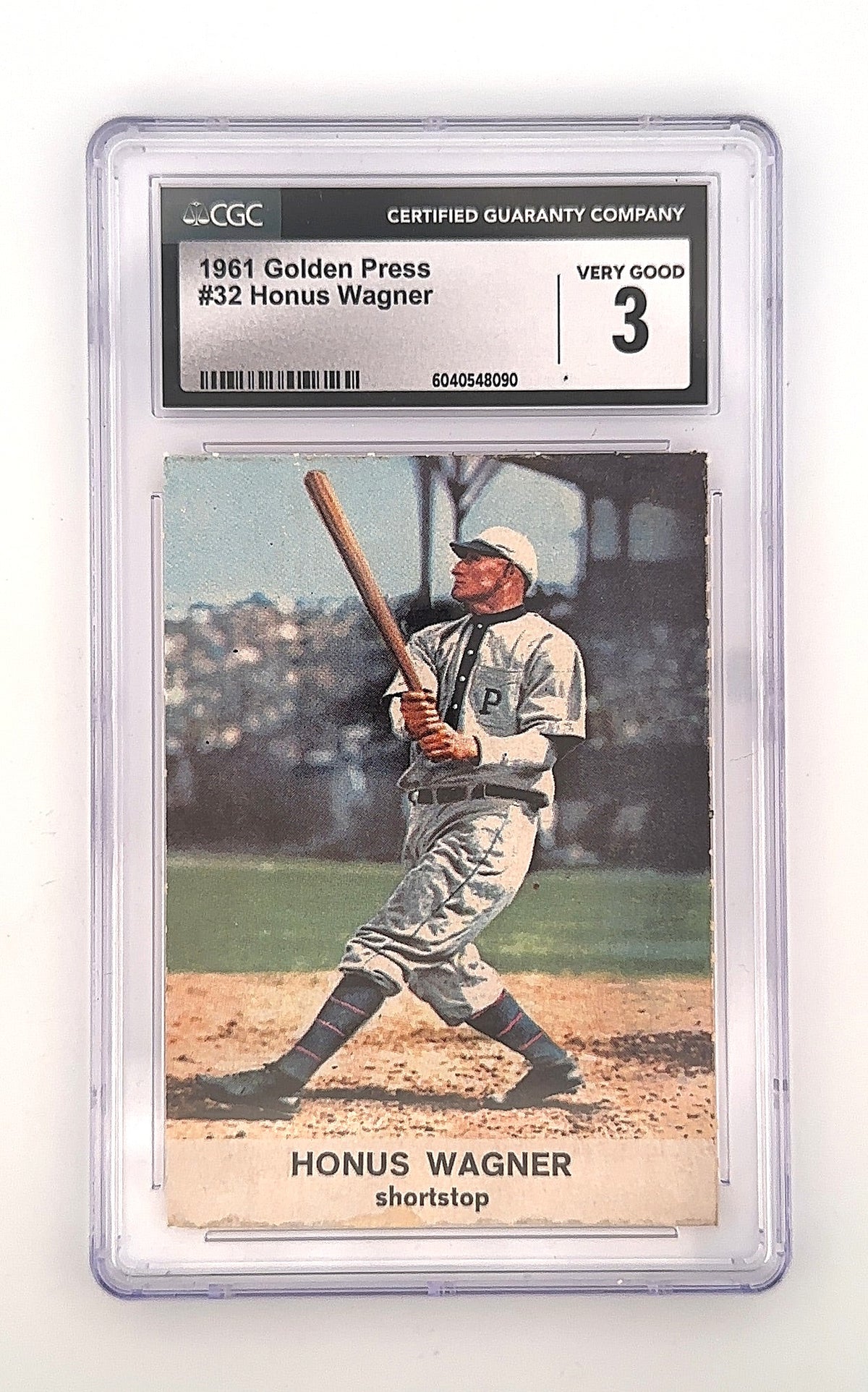1961 Golden Press Honus Wagner #32 CGC 3 — front