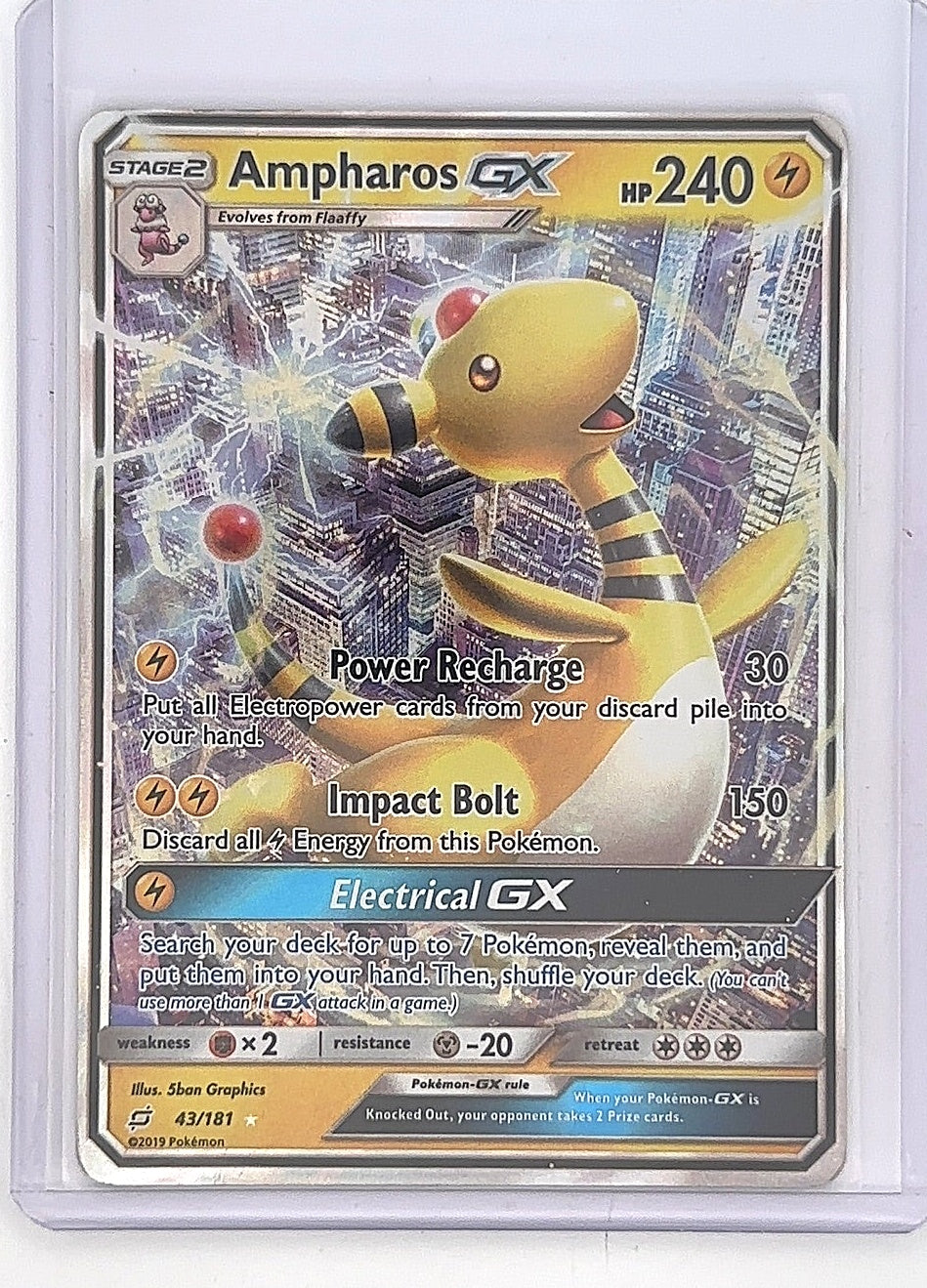 Ampharos GX #43/181 — front