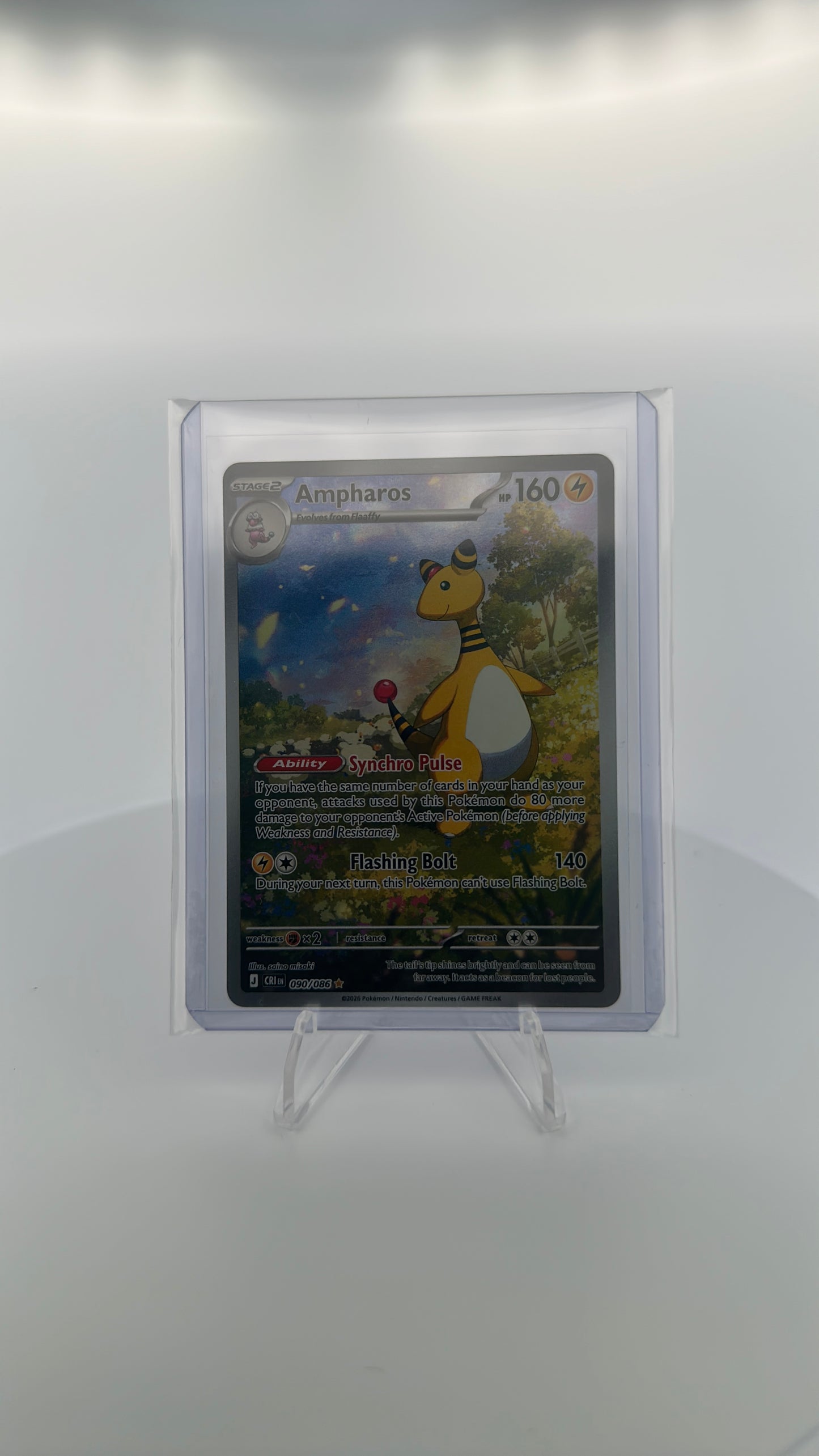 Ampharos - 090/086 ME04: Chaos Rising #090/086 — front