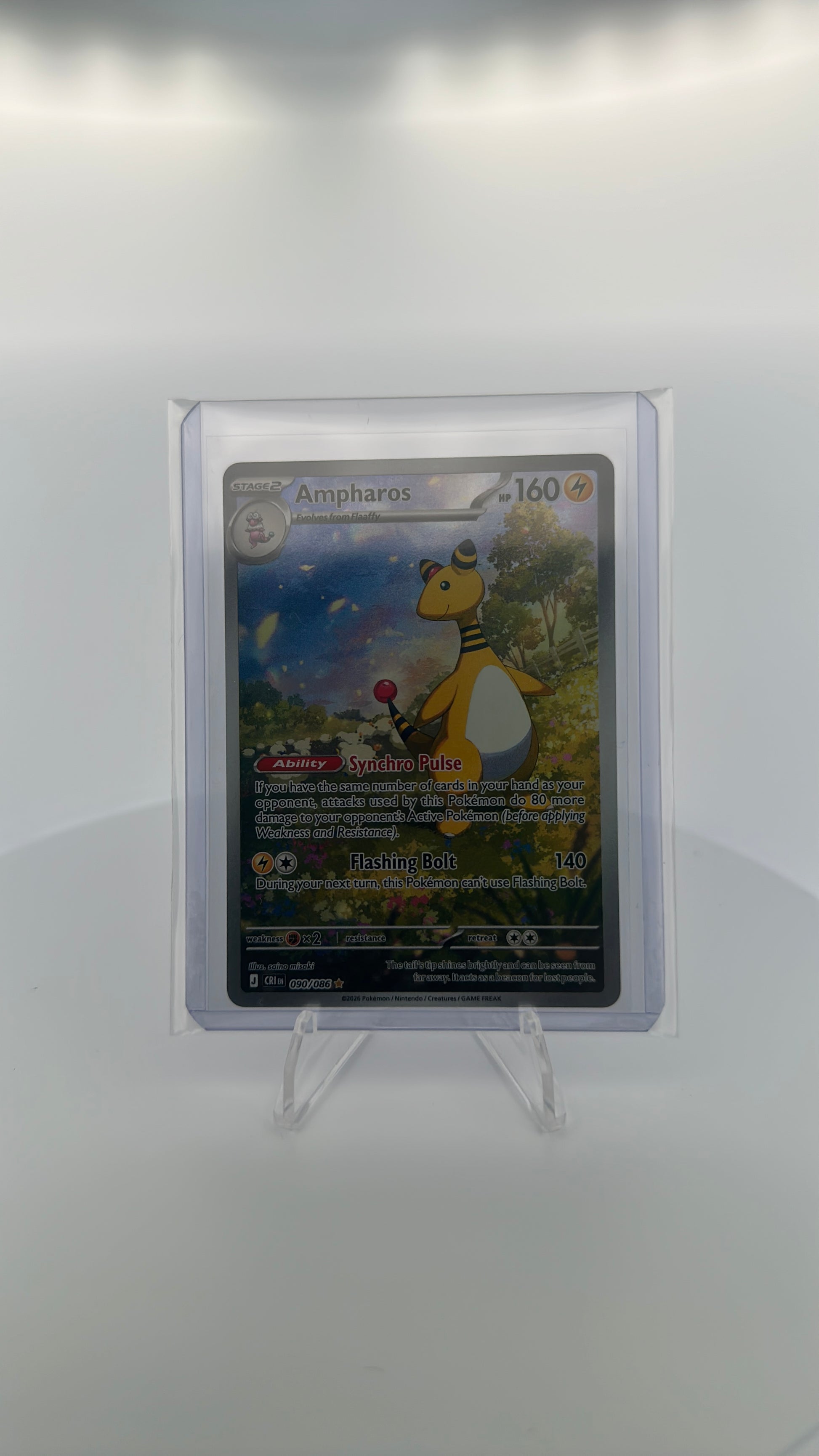 Ampharos - 090/086 ME04: Chaos Rising #090/086 — front