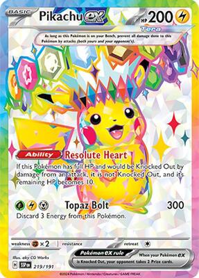 Pikachu ex - 219/191 #219/191 — stock