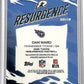 2025 Topps Resurgence Rookie Relic Signature Cam Ward #RRS-CW — back