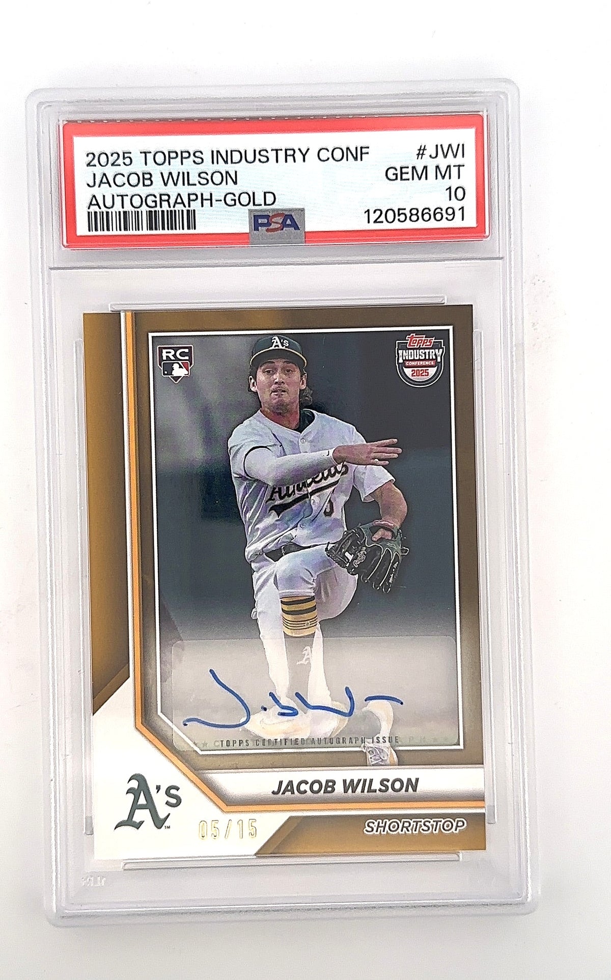 Jacob Wilson 2025 Topps Industry 05/15 Autograph — front