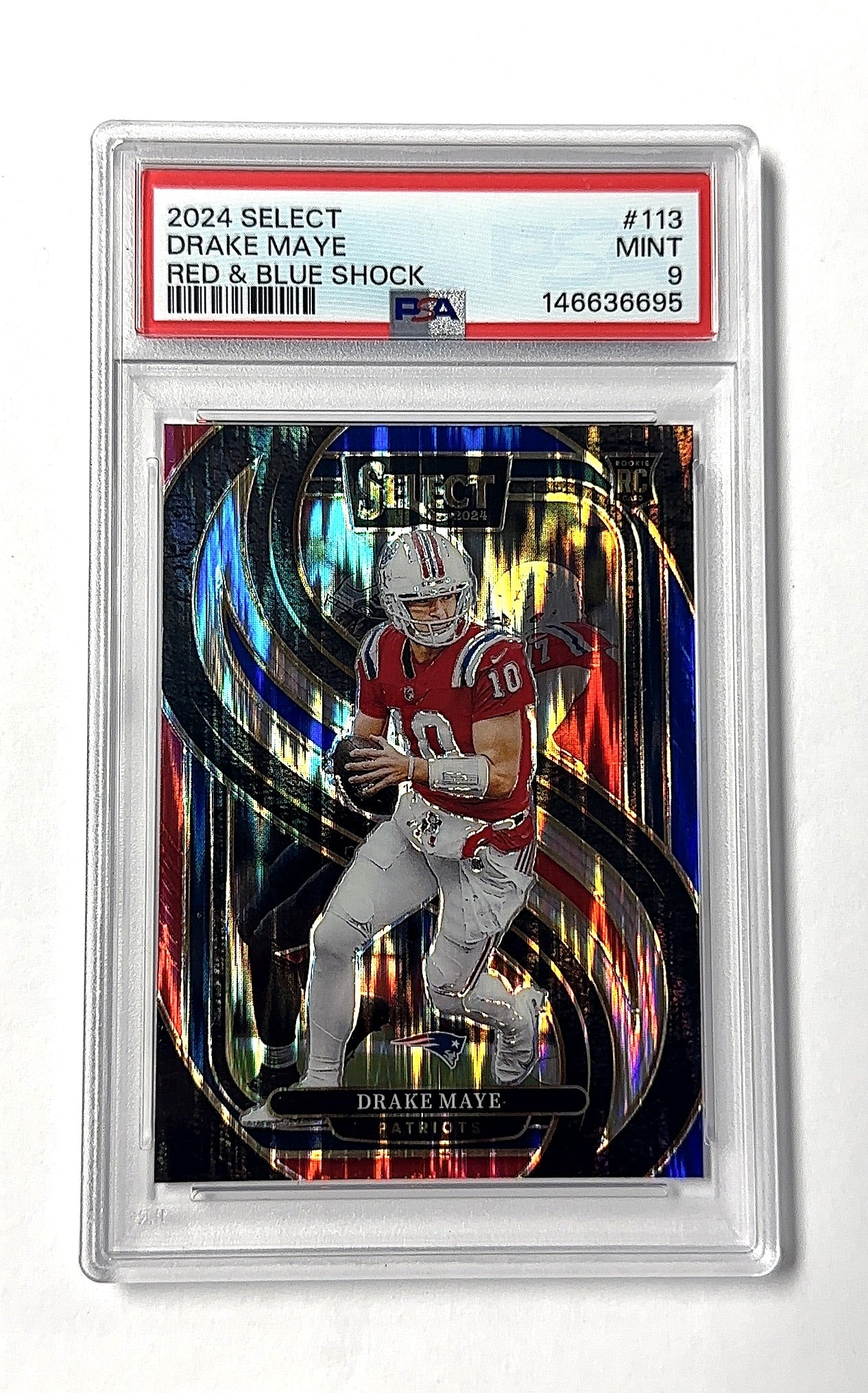PSA MINT 9 Drake Maye Select — front